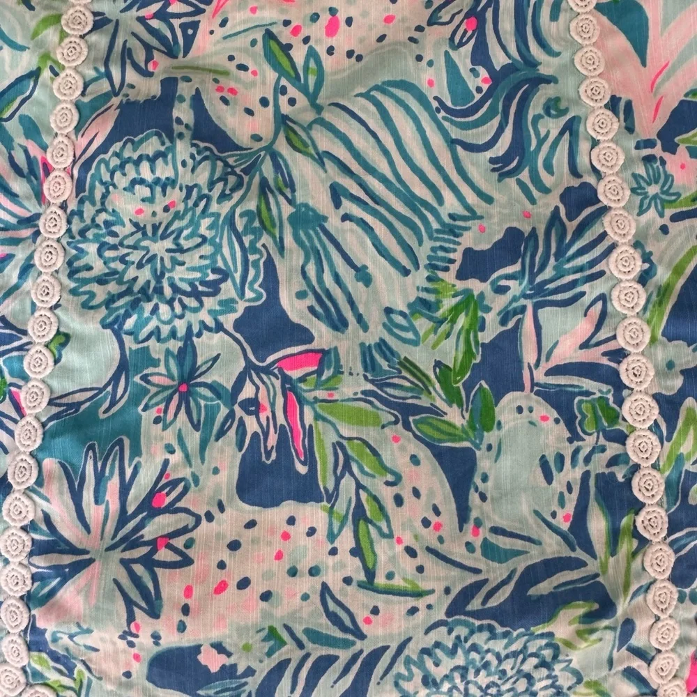 Lilly Pulitzer Paddy” Lion Around” skort with scalloped edge- size 4